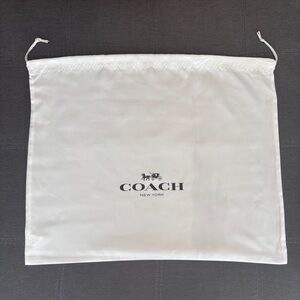 Coach White Satin Dust Bag